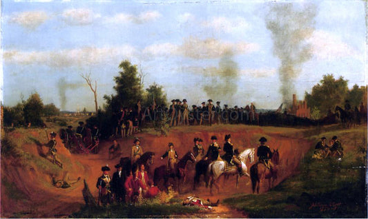  Julian Scott American Battle Scene - Canvas Print