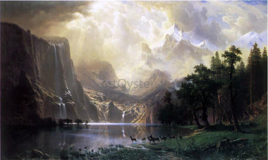  Albert Bierstadt Among the Siera Navada Mountains, California - Canvas Print