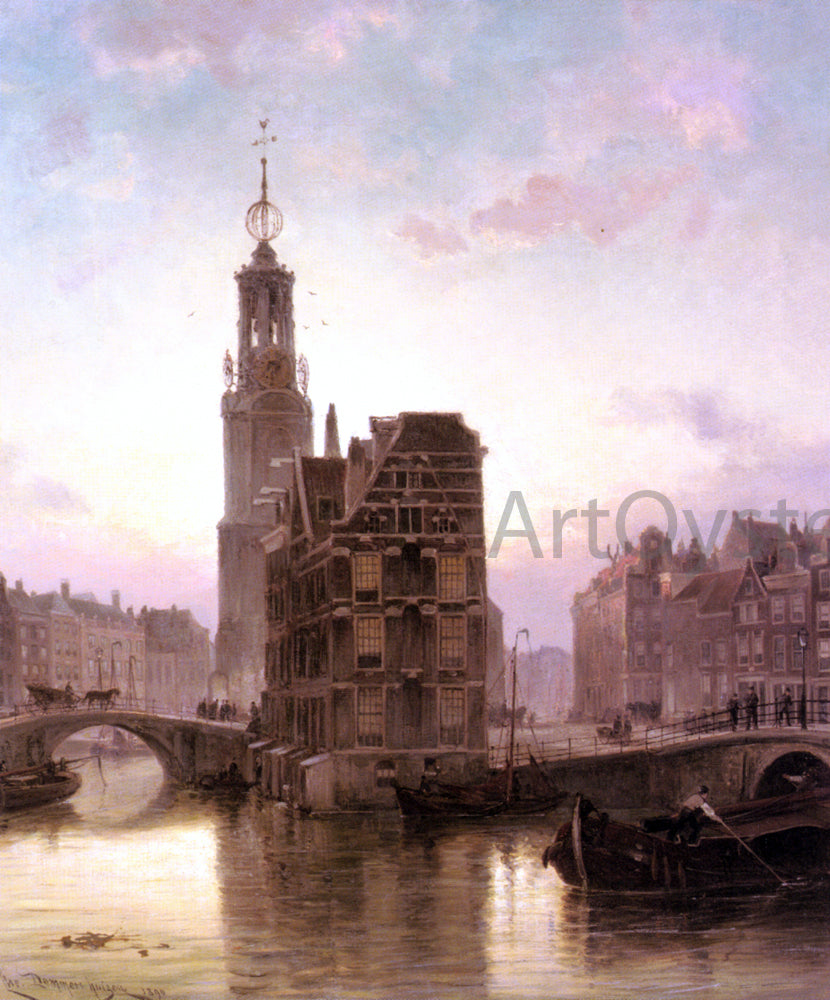  Cornelis Christiaan Dommelshuizen Amsterdam - Canvas Print