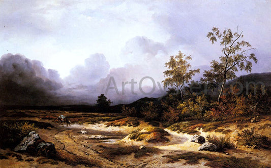  Willem Roelofs An Approaching Storm - Canvas Print