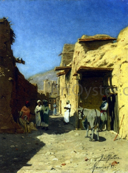  Rudolph Gustav Muller An Arab Street - Canvas Print