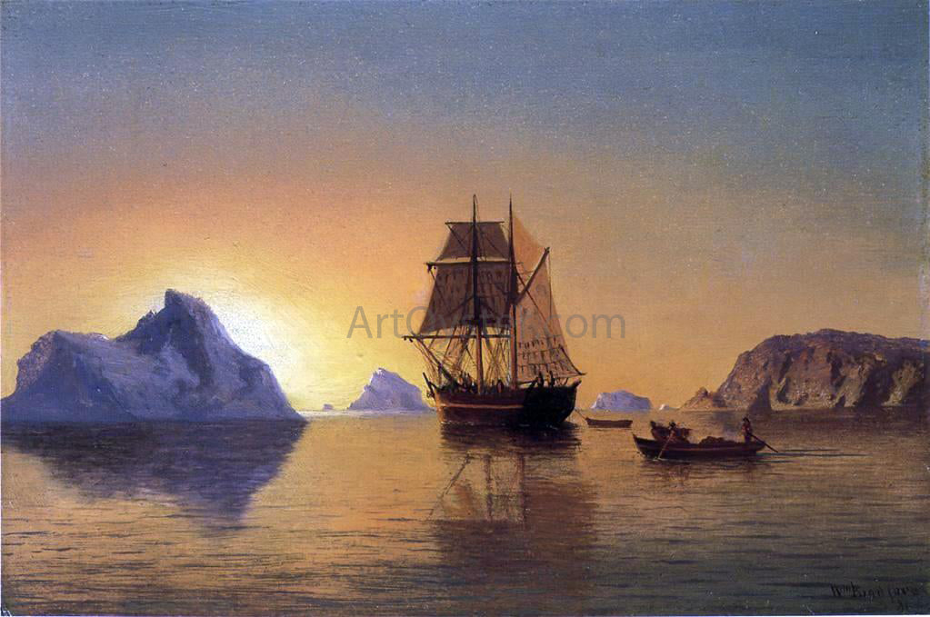  William Bradford An Arctic Scene - Canvas Print