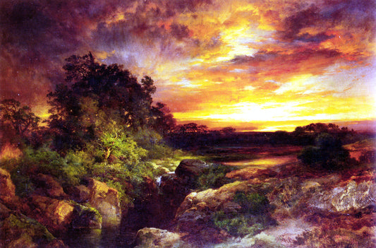  Thomas Moran An Arizona Sunset Near the Grand Canyon - Canvas Print