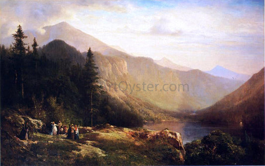  Thomas Hill An Artist's View of Mt. Lafayette - Canvas Print