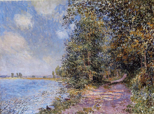  Alfred Sisley An August Afternoon near Veneux - Canvas Print