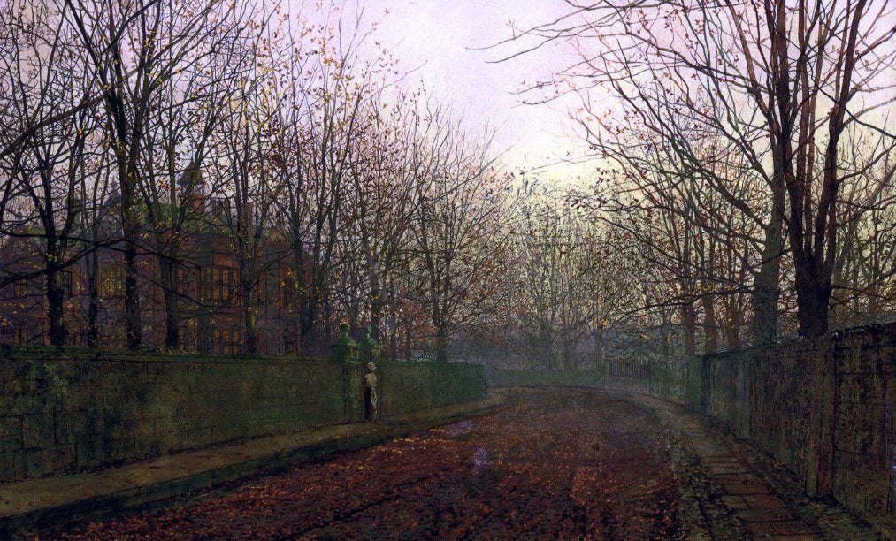  John Atkinson Grimshaw An Autumn Lane - Canvas Print