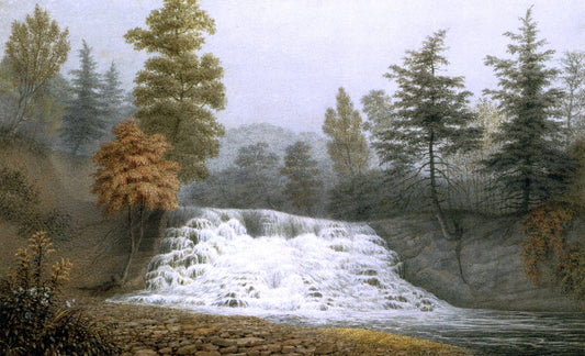  George Harvey An Autumnal Fog, A Cataract on the Estate of R. donaldson Dsqr. Dutchess County New York - Canvas Print