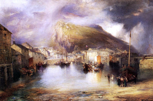  William Penn Morgan An English Fishing Village, Polperro, Cornwall - Canvas Print
