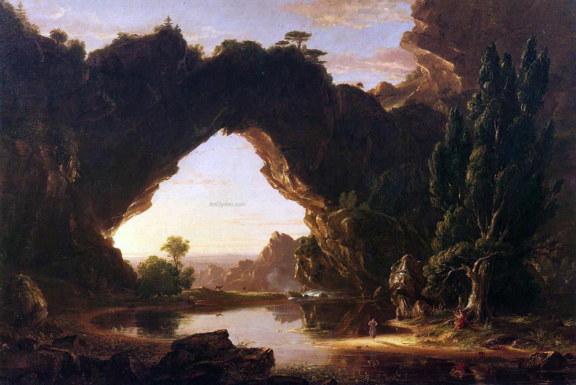  Thomas Cole An Evening in Arcadia - Canvas Print