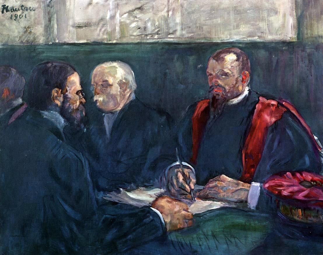  Henri De Toulouse-Lautrec An Examination at the Faculty of Medicine, Paris - Canvas Print