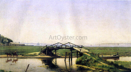  Robert J Pattison An Old Bridge on the Morris Canal Near Greenville, N. J. - Canvas Print