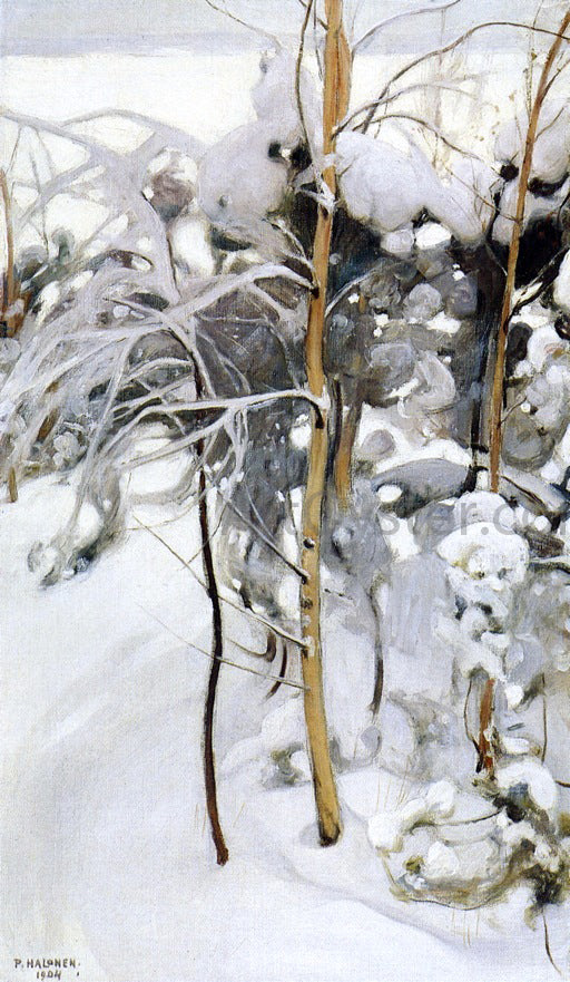  Pekka Halonen An Orchard in Winter - Canvas Print