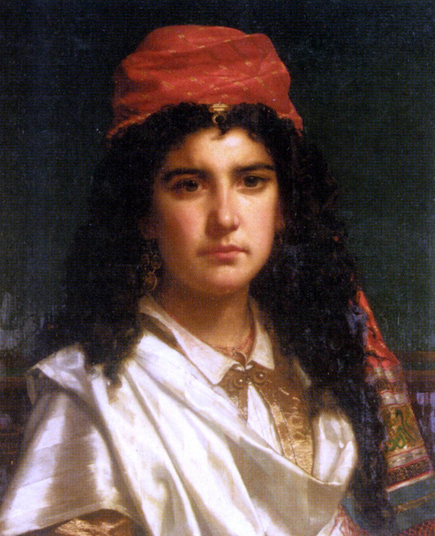  Jan Pieter Portielje An Oriental Beauty - Canvas Print