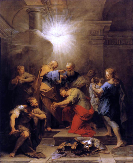  II Restout Jean Ananias Restoring the Sight of St Paul - Canvas Print