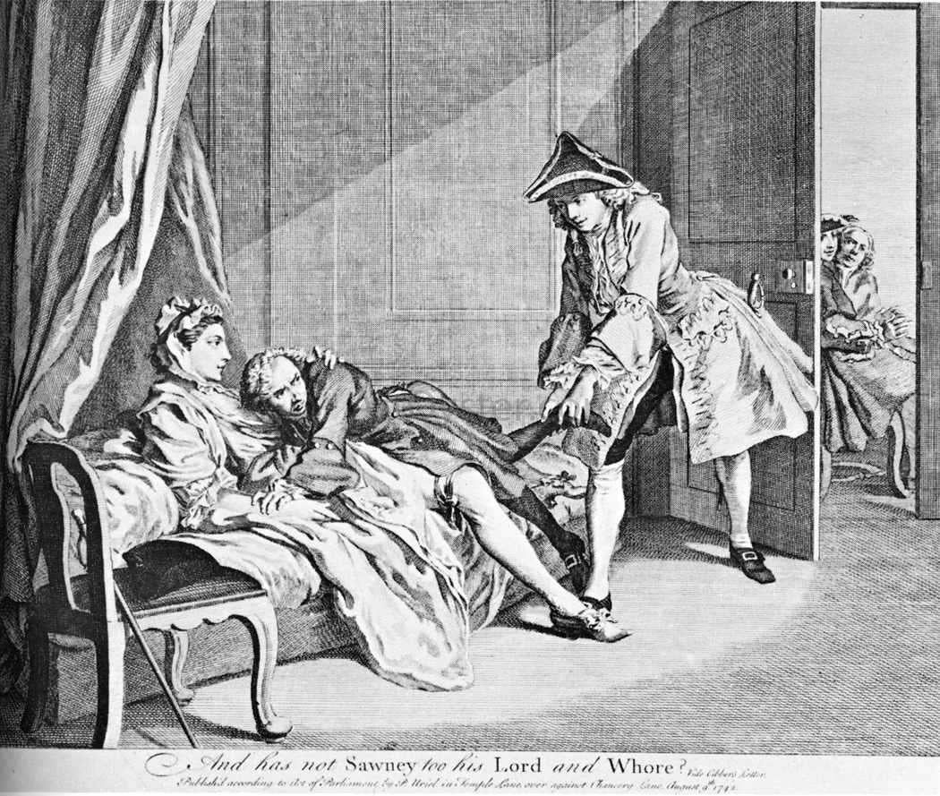  Hubert-Francois Gravelot And Has Not Sawney Too His Lord and Whore? - Canvas Print