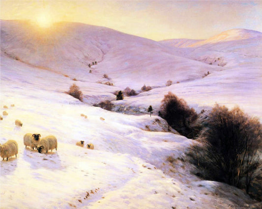  Joseph Farquharson And the Sun Peeped O'er Yon Southland Hills - Canvas Print