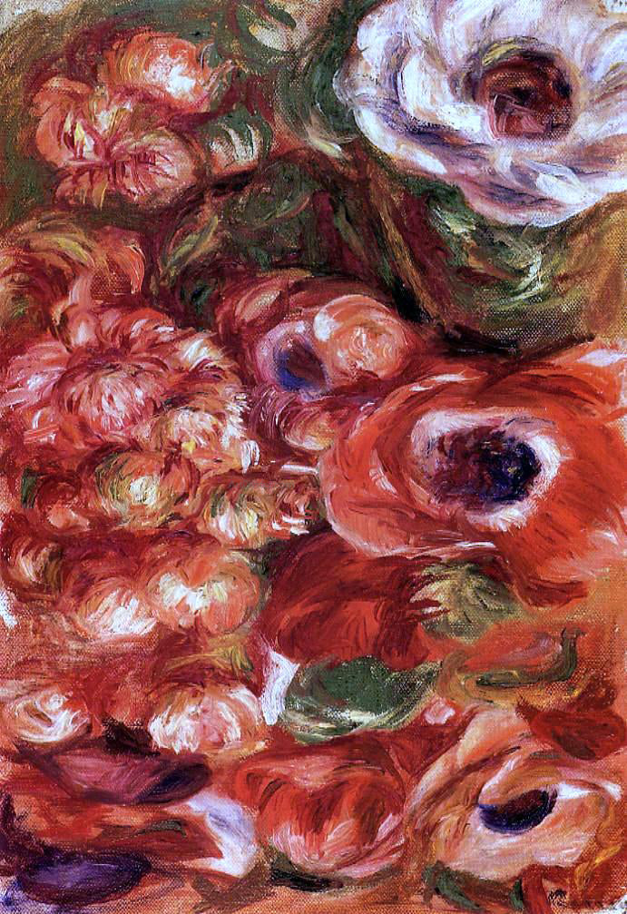  Pierre Auguste Renoir Anemonies - Canvas Print