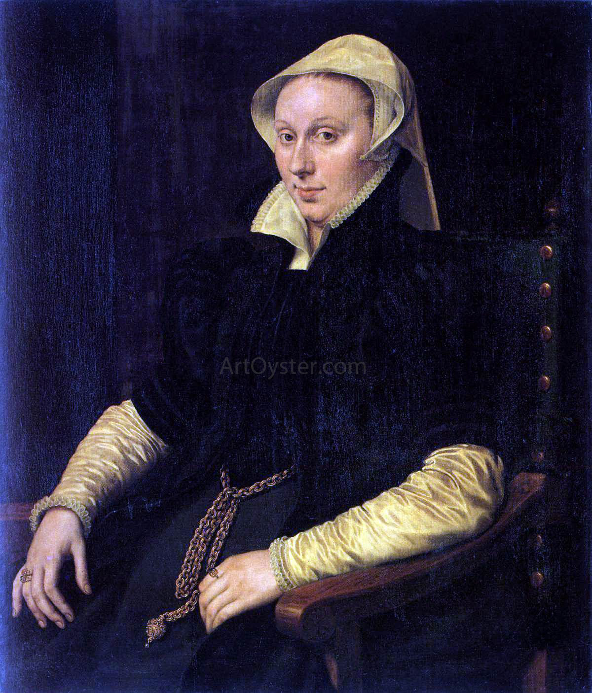  Anthonis Mor Van Dashorst Anne Fernel, the Wife of Sir Thomas Gresham - Canvas Print