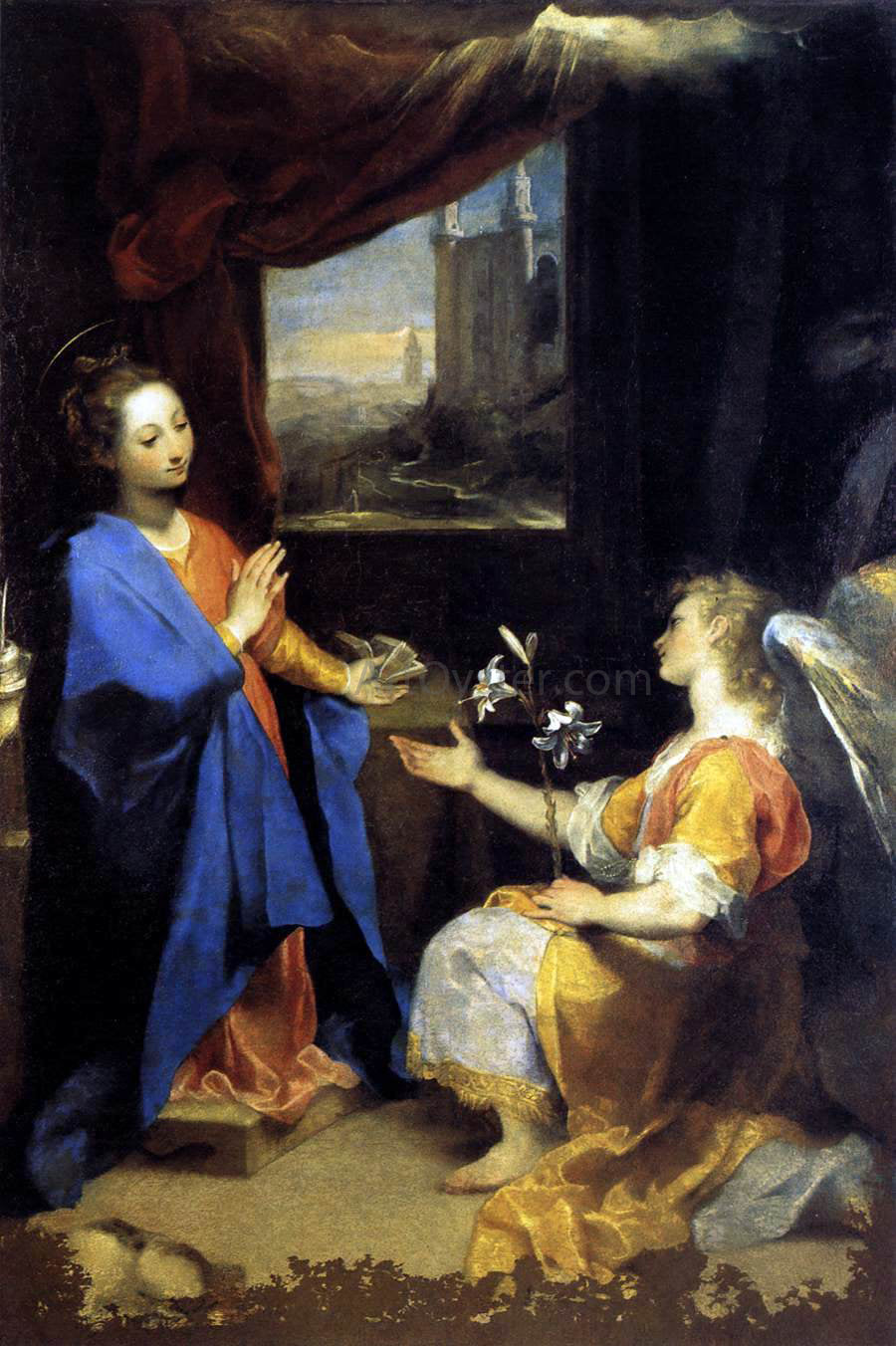  Federico Fiori Barocci Annunciation - Canvas Print