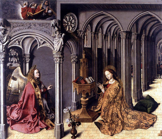  Barthelemy D'Eyck Annunciation - Canvas Print