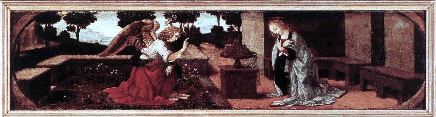  Leonardo Da Vinci Annunciation - Canvas Print