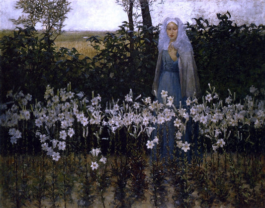  George Hitchcock Annunciation - Canvas Print