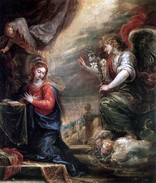  Francisco Rizi Annunciation - Canvas Print