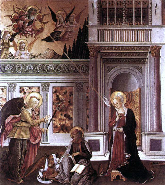  Benedetto Bonfigli Annunciation - Canvas Print