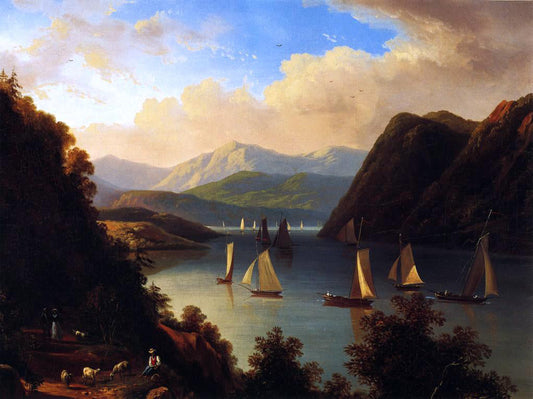  Victor DeGrailly Anthony's Nose on The Hudson - Canvas Print
