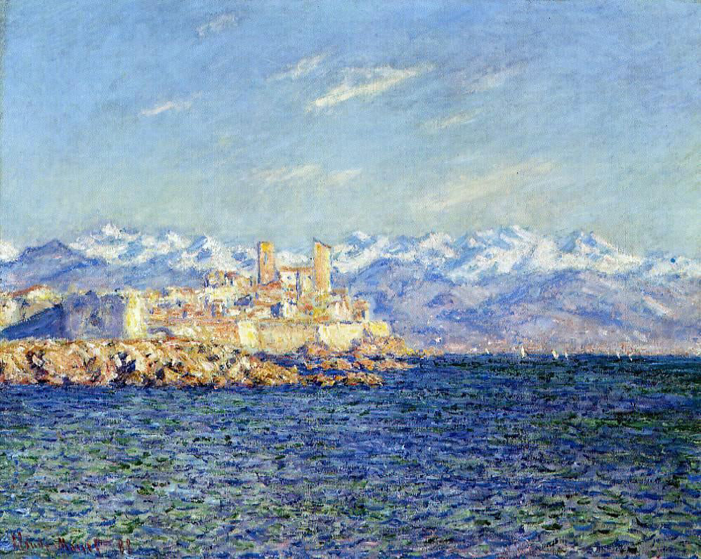  Claude Oscar Monet Antibes, Afternoon Effect - Canvas Print