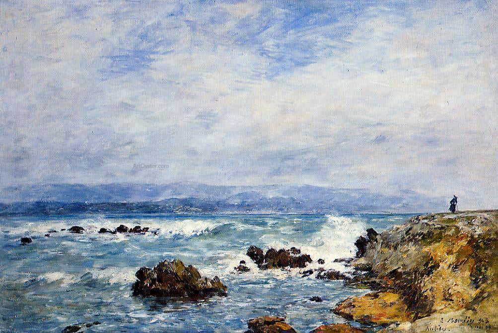  Eugene-Louis Boudin Antibes, the Point of the Islet - Canvas Print