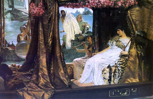  Sir Lawrence Alma-Tadema Antony and Cleopatra - Canvas Print