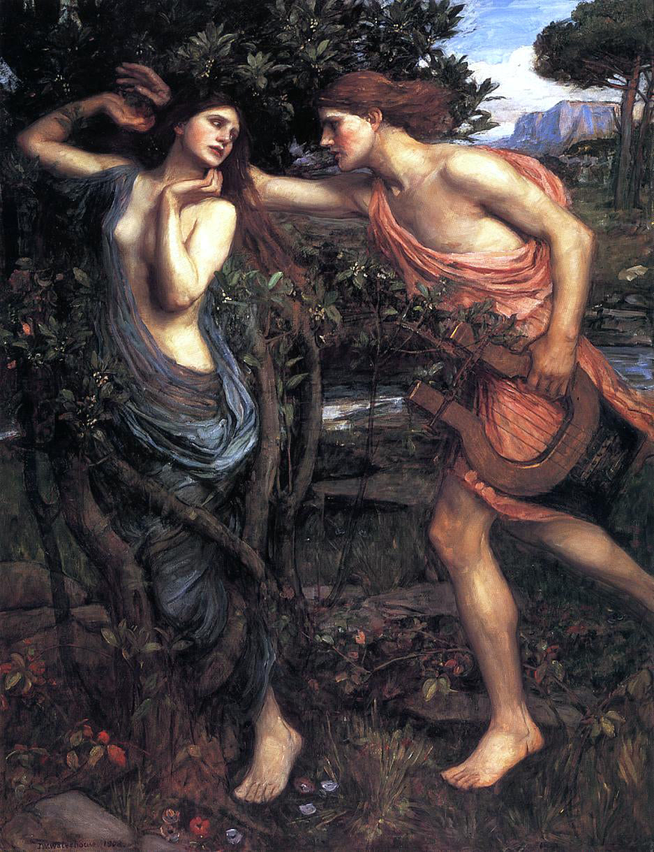  John William Waterhouse Apollo and Daphne - Canvas Print