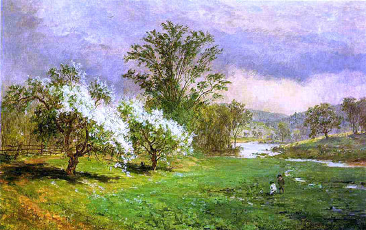  Jasper Francis Cropsey Apple Blossom Time - Canvas Print