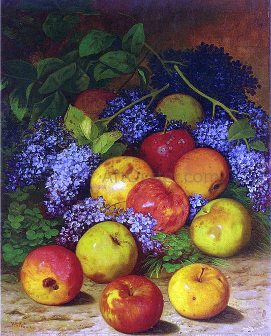  William Mason Brown Apples and Lilacs - Canvas Print