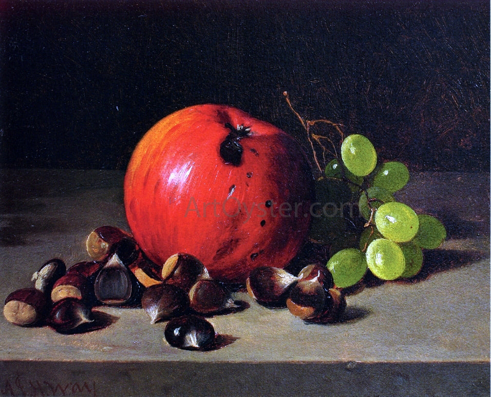  Andrew H. Way Apples, Grapes and Chestnuts - Canvas Print