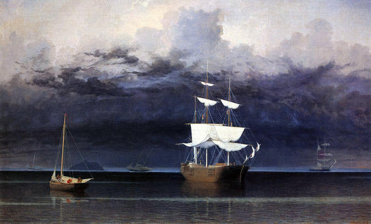  Fitz Hugh Lane Approaching Storm - Canvas Print