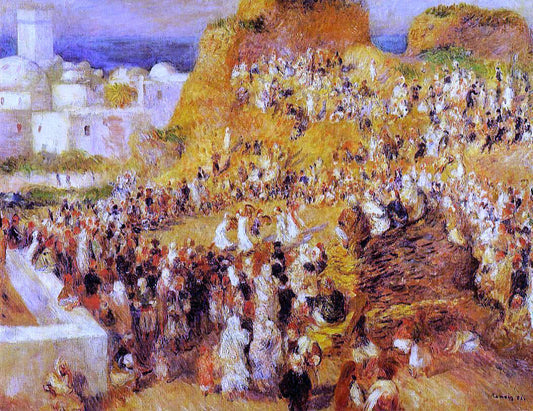  Pierre Auguste Renoir Arab Festival in Algiers (also known as The Casbah) - Canvas Print