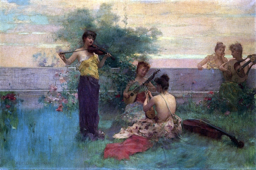  Henry Siddons Mowbray Arcadia - Canvas Print