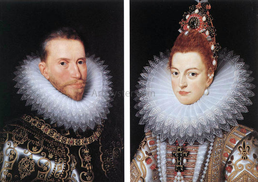  The Younger Frans Pourbus Archdukes Albert and Isabella - Canvas Print