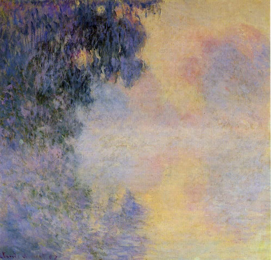  Claude Oscar Monet Arm of the Seine near Giverny in the Fog - Canvas Print