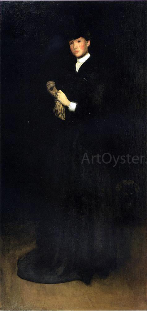  Joseph Rodefer De Camp Arrangement in Black, No. 8: Portrait of Mrs. Cassatt - Canvas Print
