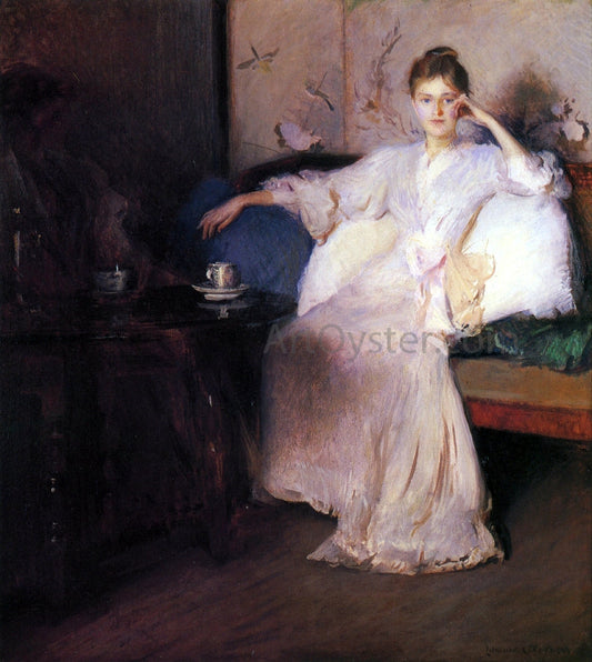  Edmund Tarbell Arrangement in Pink and Gray (also known as Afternoon Tea) - Canvas Print