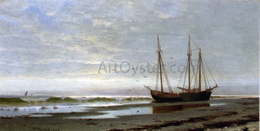  Alfred Thompson Bricher Ashore at Scituate - Canvas Print