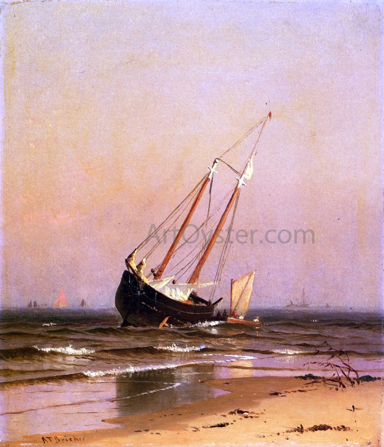  Alfred Thompson Bricher Ashore on Salisbury Beach - Canvas Print