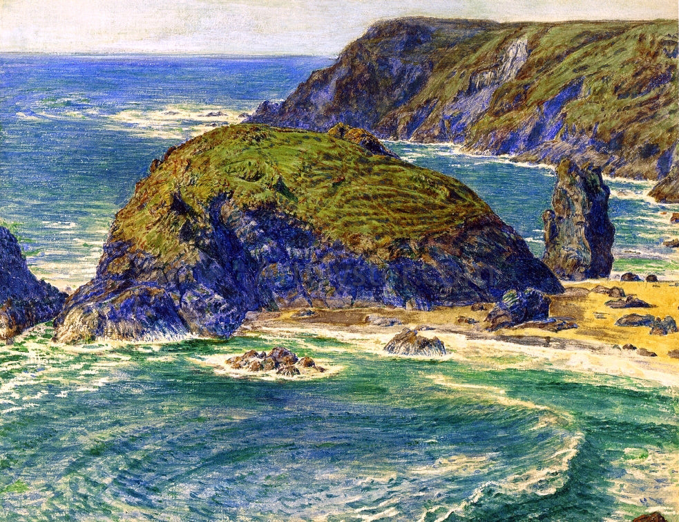  William Holman Hunt Asparagus Island, Kynance, Cornwall (also known as Asparagus Island, near Lizard Point) - Canvas Print