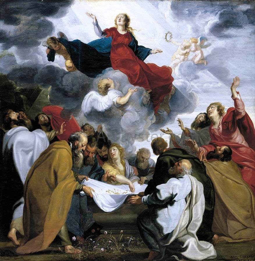  Antoine Sallaert Assumption of the Virgin - Canvas Print