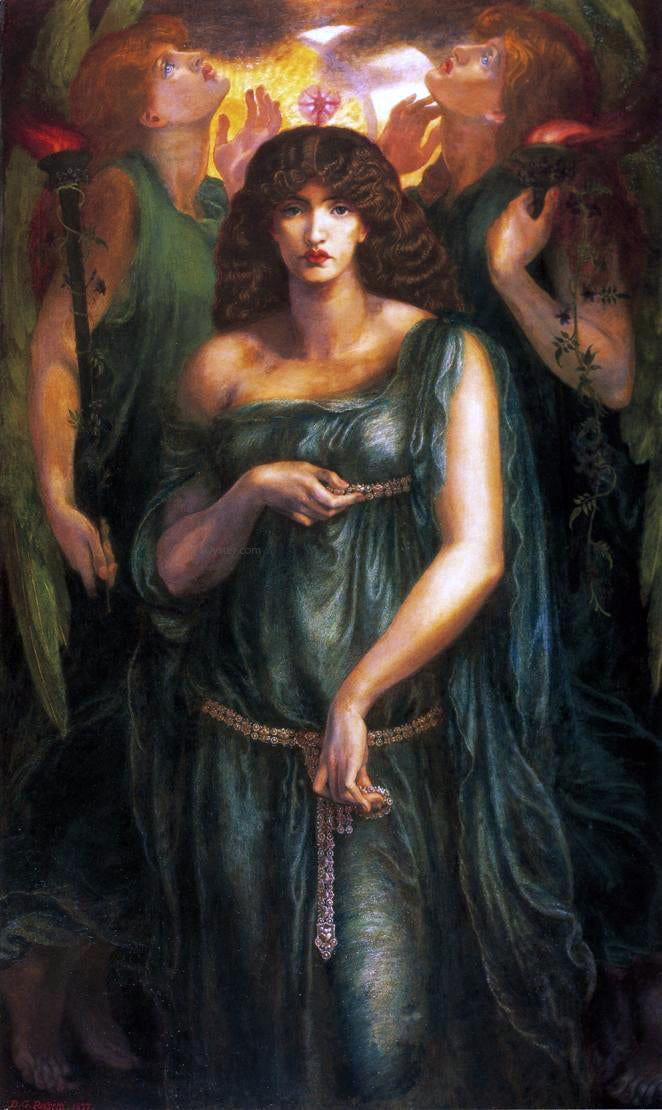  Dante Gabriel Rossetti Astarte Syriaca - Canvas Print