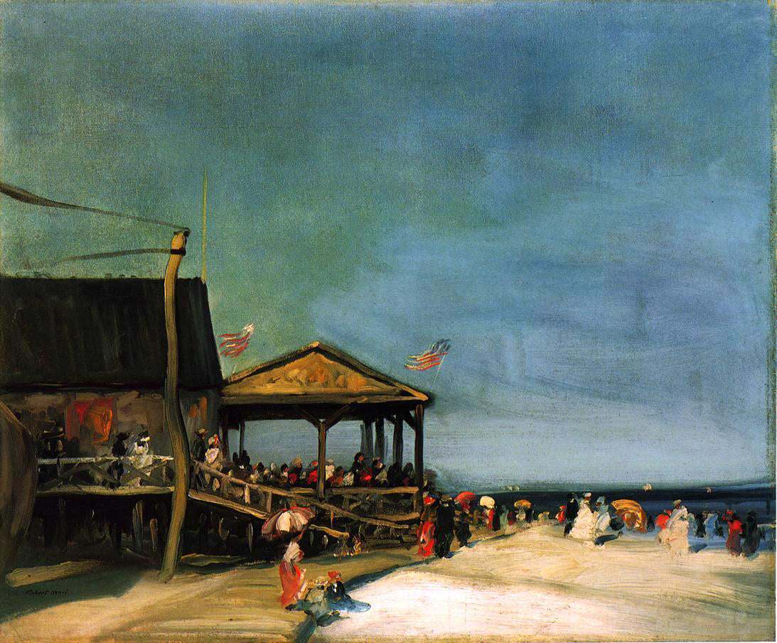  Robert Henri At Far Rockaway - Canvas Print