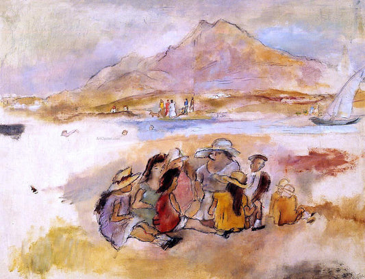  Jules Pascin At La Goulette - Canvas Print